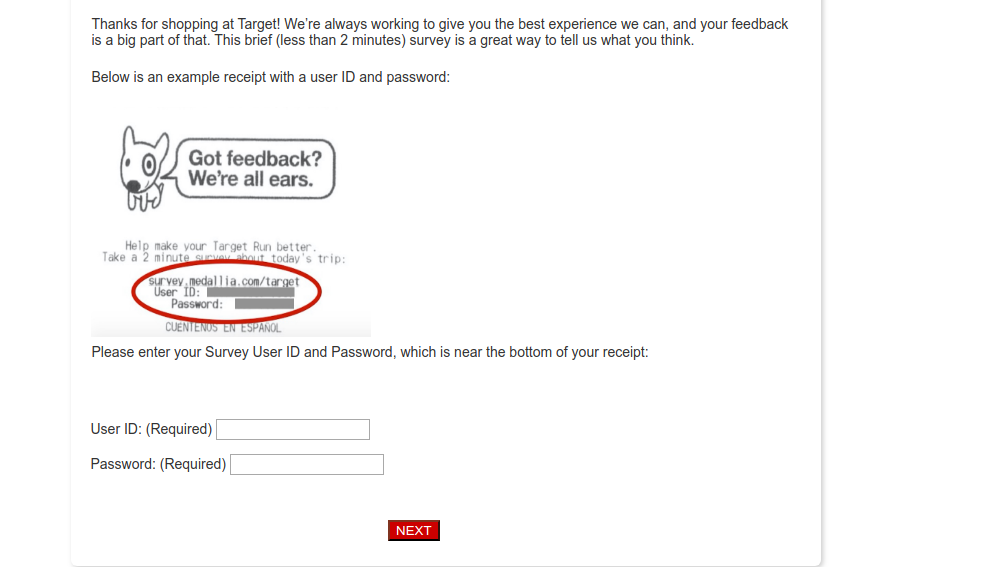 target customer survey